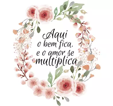 Autocolantes de provérbios populares O amor fica - TenStickers
