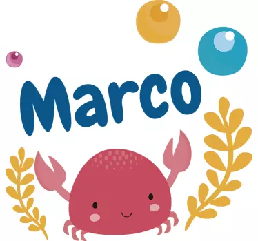 Autocolante com peixes caranguejo - TenStickers