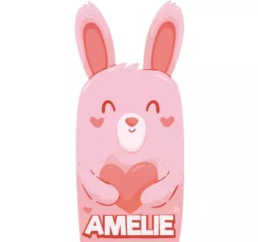Autocolantes para animais de quinta desenho coelho - TenStickers