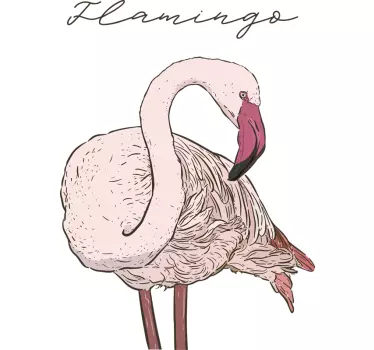 Autocolantes decorativos de pássaros e aves flamingo animal - TenStickers