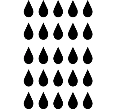 Autocolantes decorativos de figuras variadas gotas monocolor - TenStickers
