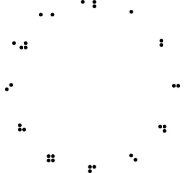 Autocolantes relógios autocolante do relógio braille - TenStickers