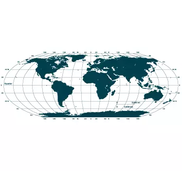 Autocolantes para sala de jantar Globo terrestre - TenStickers