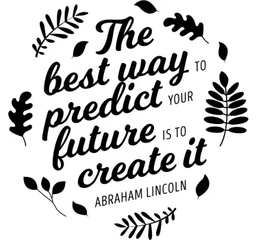 Autocolantes de citações celebres Abraham Lincoln - TenStickers