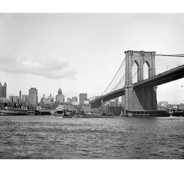 Mural de parede autocolante da Brooklyn Bridge - TenStickers