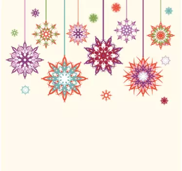 Mural de parede estrelas de Natal - TenStickers