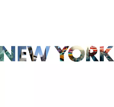Mural de parede letras Nova Iorque - TenStickers