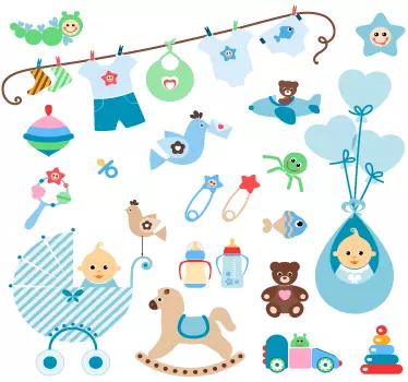 Pack Vinis Infantis Mundo Divertido - TenStickers