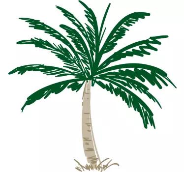 Palmeira traços árvore Vinil decorativo - TenStickers