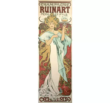 Póster vinil decorativo champanhe ruinart - TenStickers