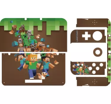 Skin para Nintendo estilo Minecraft - TenStickers