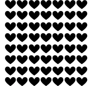 Sticker decorativo infantil corações de amor - TenStickers