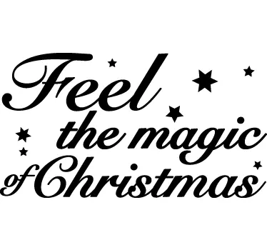 Sticker Feel the Magic of Christmas - TenStickers