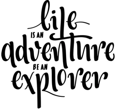 Sticker "Life is an adventure be an explorer" - TenStickers