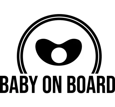 Sticker para carro baby on board - TenStickers