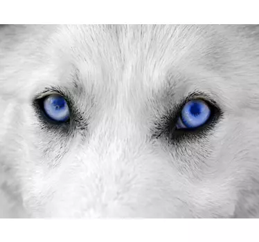 Sticker para portátil com olhos de lobo - TenStickers