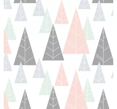 Vinil autocolante decorativo para móveis abetos de inverno - TenStickers