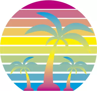 Vinil autocolante decorativo sol tropical - TenStickers