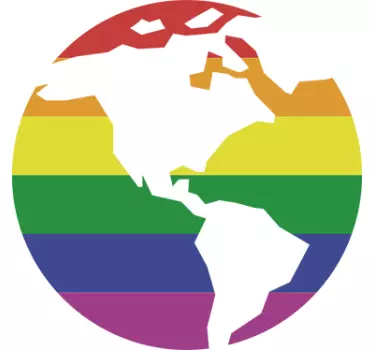 Vinil autocolante mundo gay - TenStickers