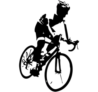 Vinil bicicleta de ciclismo - TenStickers