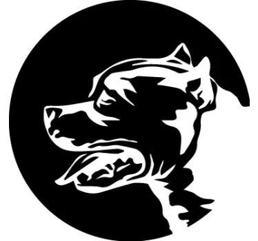 Vinil carro American Staffordshire Terrier - TenStickers