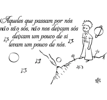 Vinil decoratico frase principezinho - TenStickers