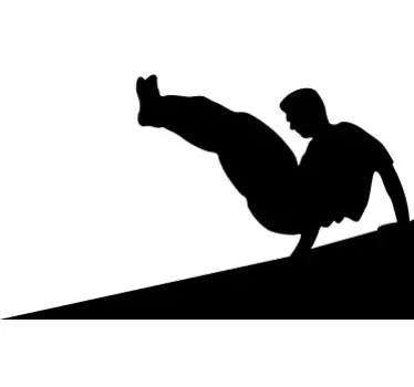 Vinil decorativo acrobacia parkour - TenStickers