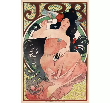 Vinil decorativo Alfons Mucha art nouveau - TenStickers