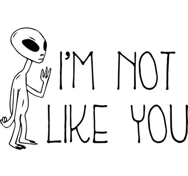 Vinil decorativo alien - TenStickers