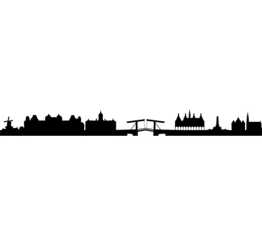 Vinil decorativo Amsterdão, Países Baixos - TenStickers