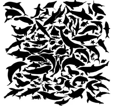 Vinil Decorativo Animais Marinhos - TenStickers
