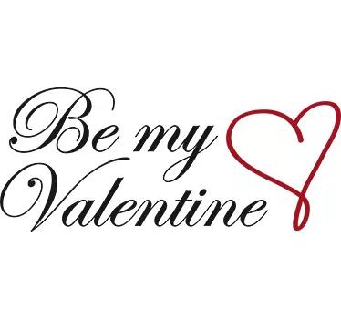 Vinil decorativo Be my Valentine - TenStickers