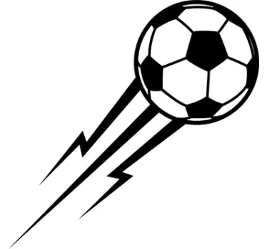 Vinil decorativo bola com raio - TenStickers