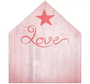 Vinil Decorativo Cabeceira Cama Love - TenStickers