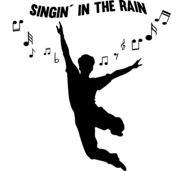 Vinil decorativo cantar á chuva - TenStickers
