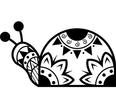 Vinil decorativo caracol étnico - TenStickers