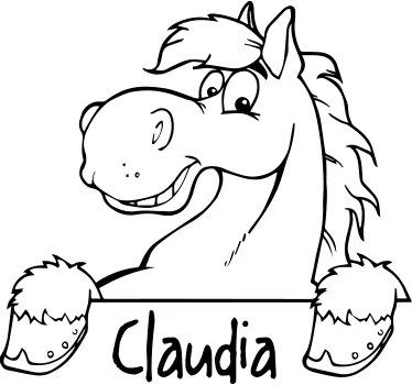 Vinil decorativo cavalo personalizado - TenStickers