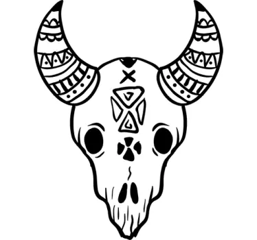Vinil decorativo caveira de animal - TenStickers