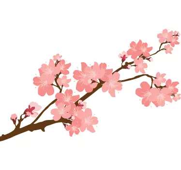 Vinil Decorativo Cerejeira em Flor - TenStickers
