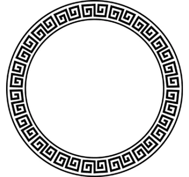 Vinil decorativo circular Helénico - TenStickers