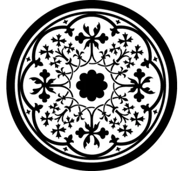 Vinil Decorativo Circulo Gótico - TenStickers