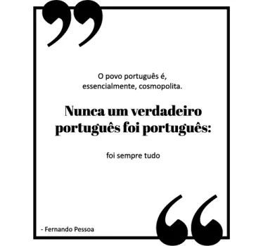 Vinil decorativo citação Fernando Pessoa - TenStickers
