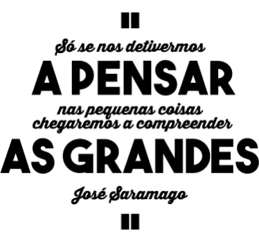 Vinil decorativo citação José Saramago - TenStickers