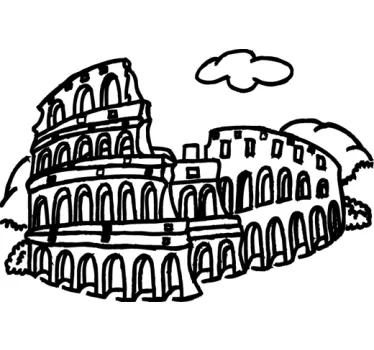 Vinil decorativo Coliseu de Roma - TenStickers