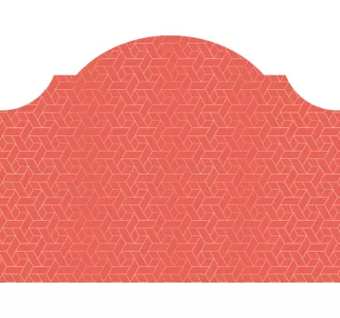 Vinil decorativo da parede da cabeceira coral minimal - TenStickers