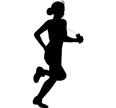 Vinil decorativo de desporto corrida com música - TenStickers