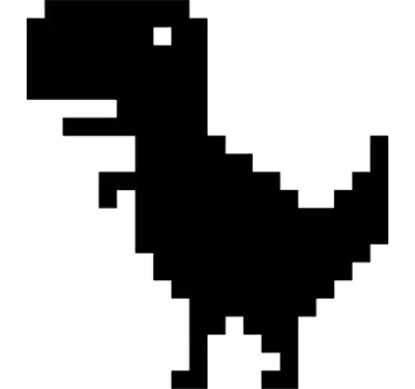 Vinil decorativo dinossauro pixelado - TenStickers