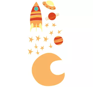 vinil decorativo do espaço infantil para crianças - TenStickers