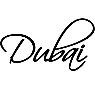Vinil Decorativo Dubai Lettering - TenStickers