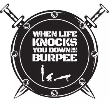 Vinil decorativo escudo Burpee - TenStickers